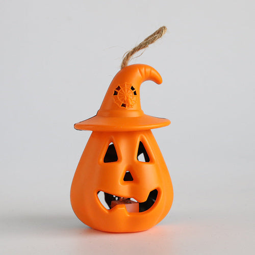 Halloween Handheld Horror Decorative Skull Candle Light (4 pcs Set)
